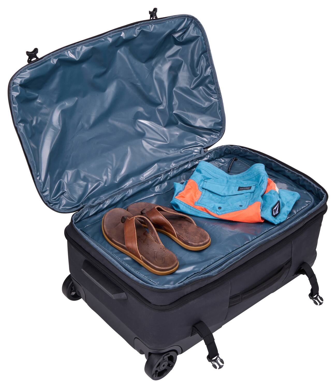 Back. Thule - Aion Wheeled Duffel – 70cm Eco-Friendly Rolling Travel Bag - Black.