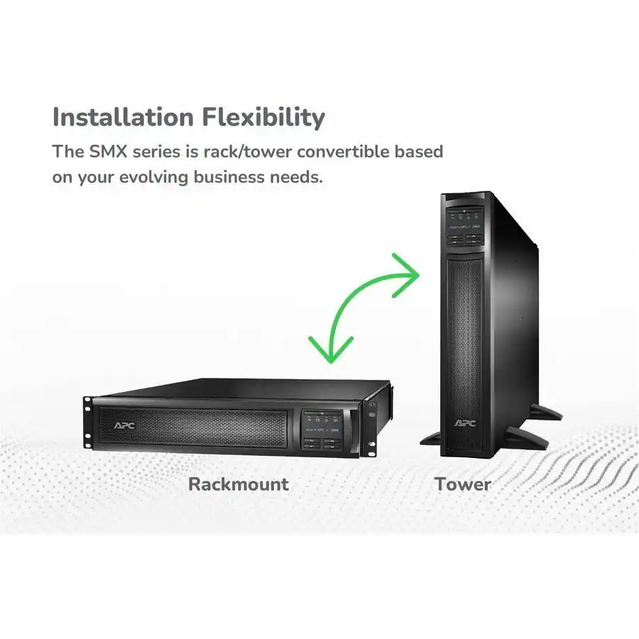 APC Smart UPS X, Line Interactive, 2000VA, Rack/tower convertible 2U ...