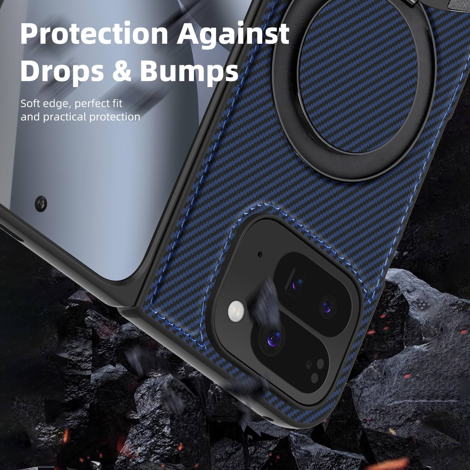 Protection Against Drops & Bumps  
Soft edge, perfect fit and practical protection