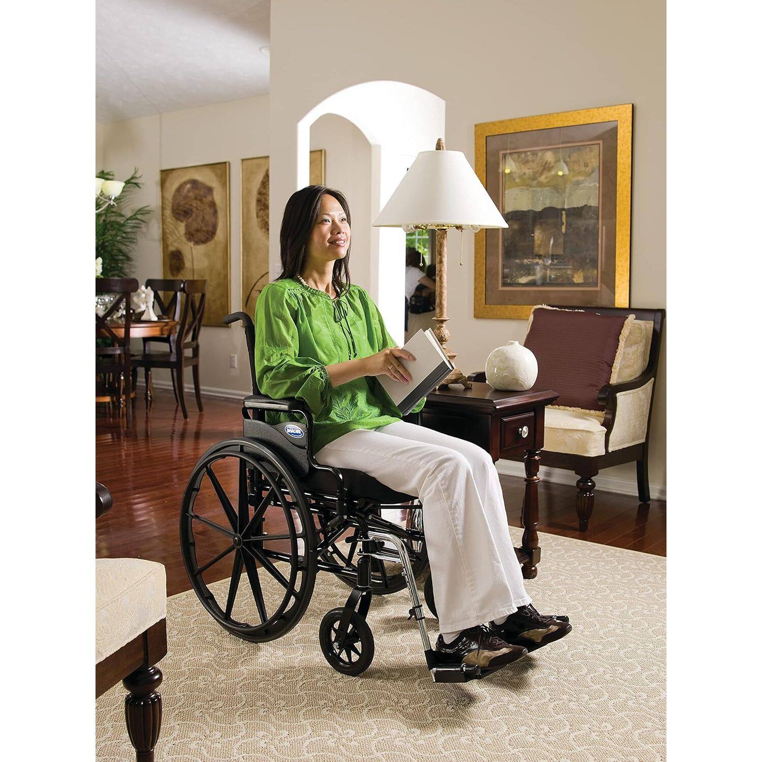 Alt View 3. Invacare - 9000 XT High Performance Lightweight Wheelchair with Desk Arms (20" Seat) Black Satin - Black.