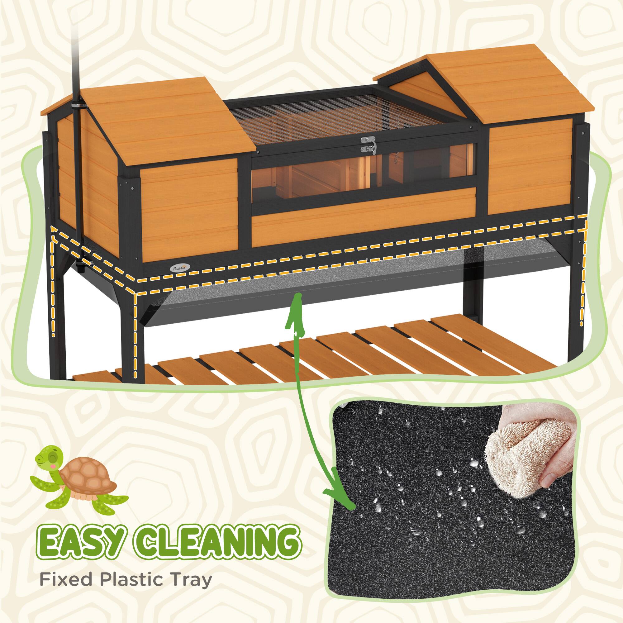 EASY CLEANING  
Fixed Plastic Tray