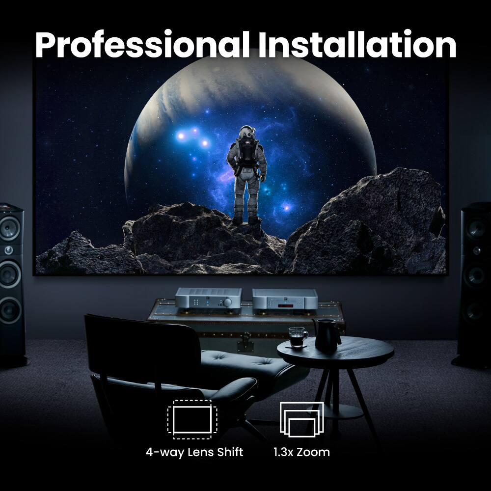Professional Installation  
4-way Lens Shift  
1.3x Zoom