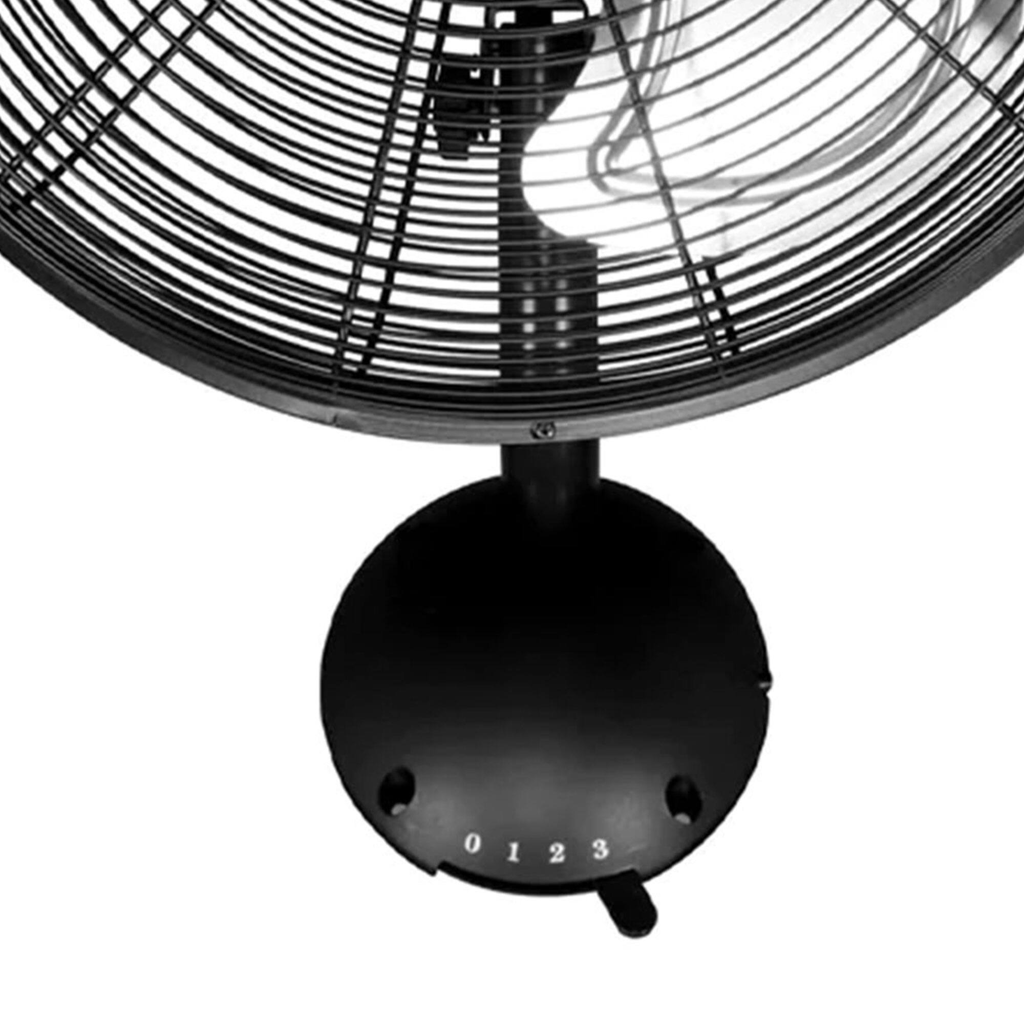 Alt View 7. Hurricane - Hurricane 16 Inch Pro High Velocity Oscillating Metal Wall Mount Fan, Black - Black.