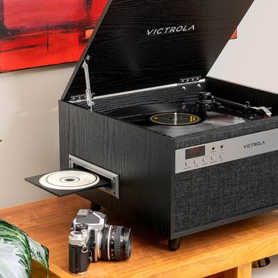 Victrola Century Signature+ 6-in-1 Wood Record Player with Clock Victrola Century Signature+ 6-in-1 Wood Record Player with Clock