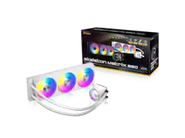 Antec - Skeleton Matrix 360 ARGB Liquid CPU Cooler, 360mm Radiator, Single-Frame Fan, Hydraulic Bearing, Copper Base - White