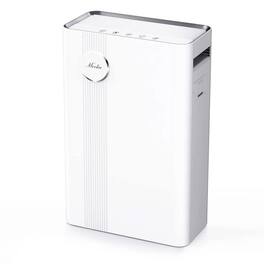 Mooka - KJ203F-142 Home Air Purifier for Large Rooms with True HEPA Air Filter - White