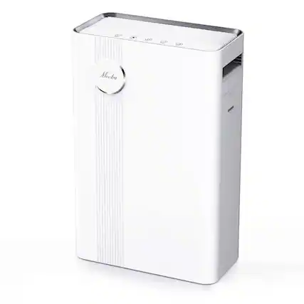 Front. Mooka - Mooka KJ203F-142 Home Air Purifier for Large Rooms with True HEPA Air Filter - White.