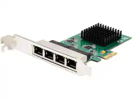 Syba - SI-PEX24042 4 Port Gigabit Ethernet PCI-e x1 Network Interface Card