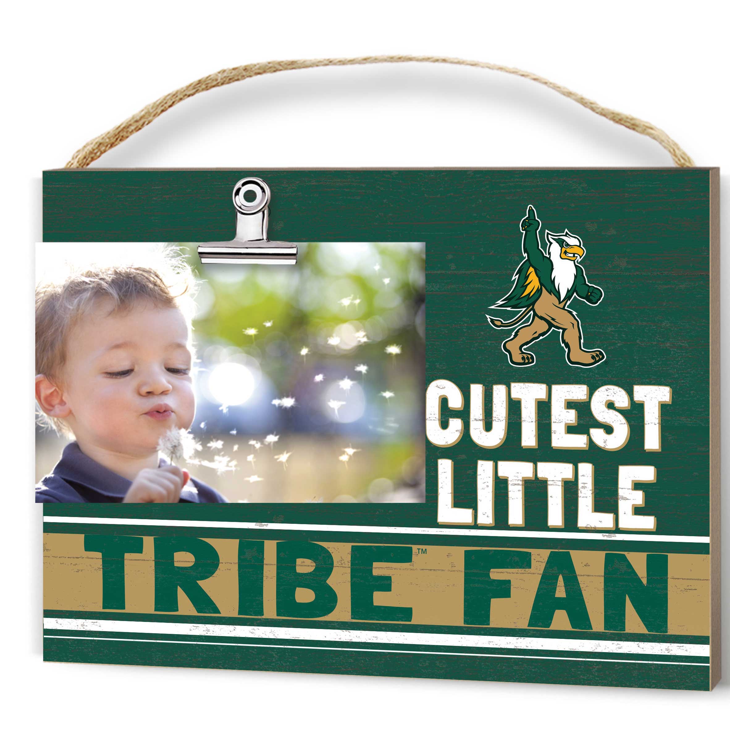 Green William & Mary Tribe 8'' x 10'' Cutest Little Team Logo Clip Photo Frame