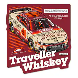 WinCraft - Justin Allgaier Traveller Whiskey 13" x 14" Wood Sign - Multicolor