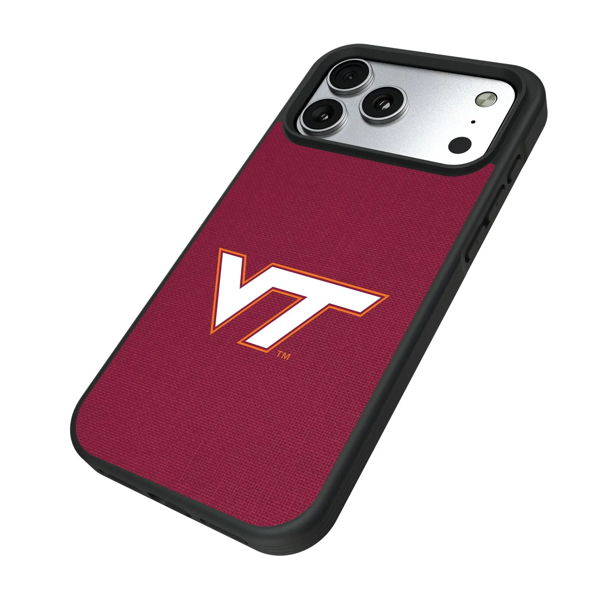 Alt View 1. Keyscaper - Virginia Tech Hokies Bump Case with 8.2ft Drop Protection - 15 Pro Max - Multicolor.