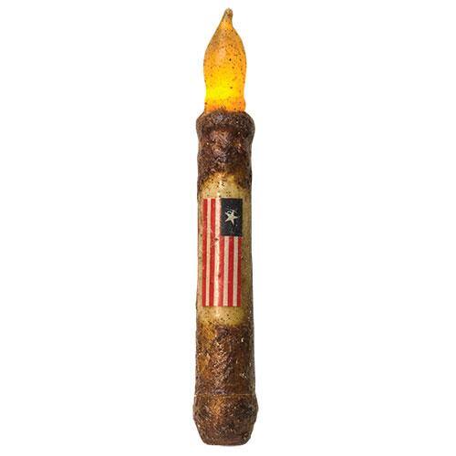 Front. BreeBe - Burnt Mustard Flag Timer Taper - 6" - Mustard.