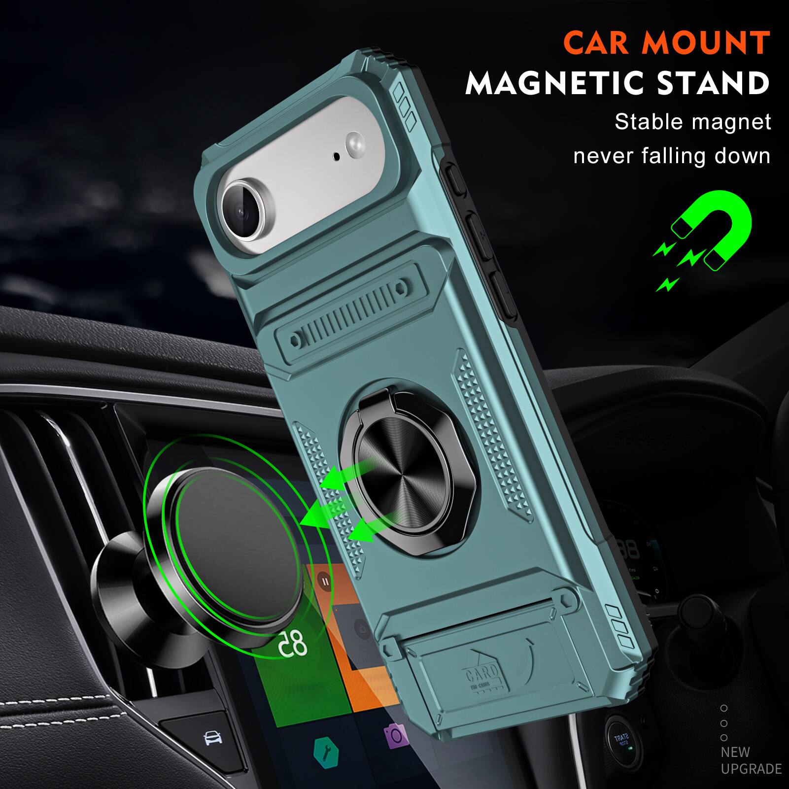 CAR MOUNT MAGNETIC STAND  
Stable magnet never falling down  
NEW UPGRADE