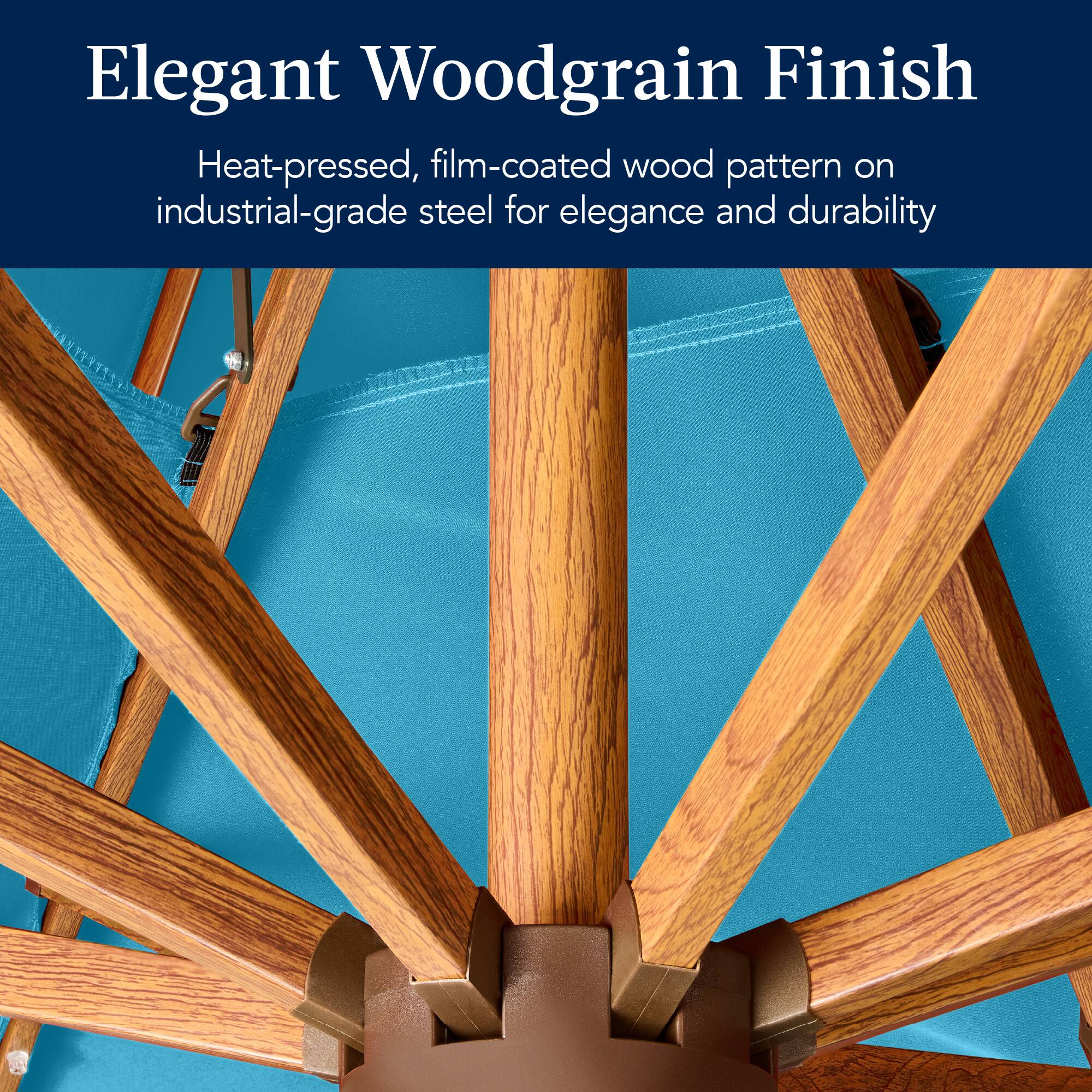 Elegant Woodgrain Finish

Heat-pressed, film-coated wood pattern on industrial-grade steel for elegance and durability.