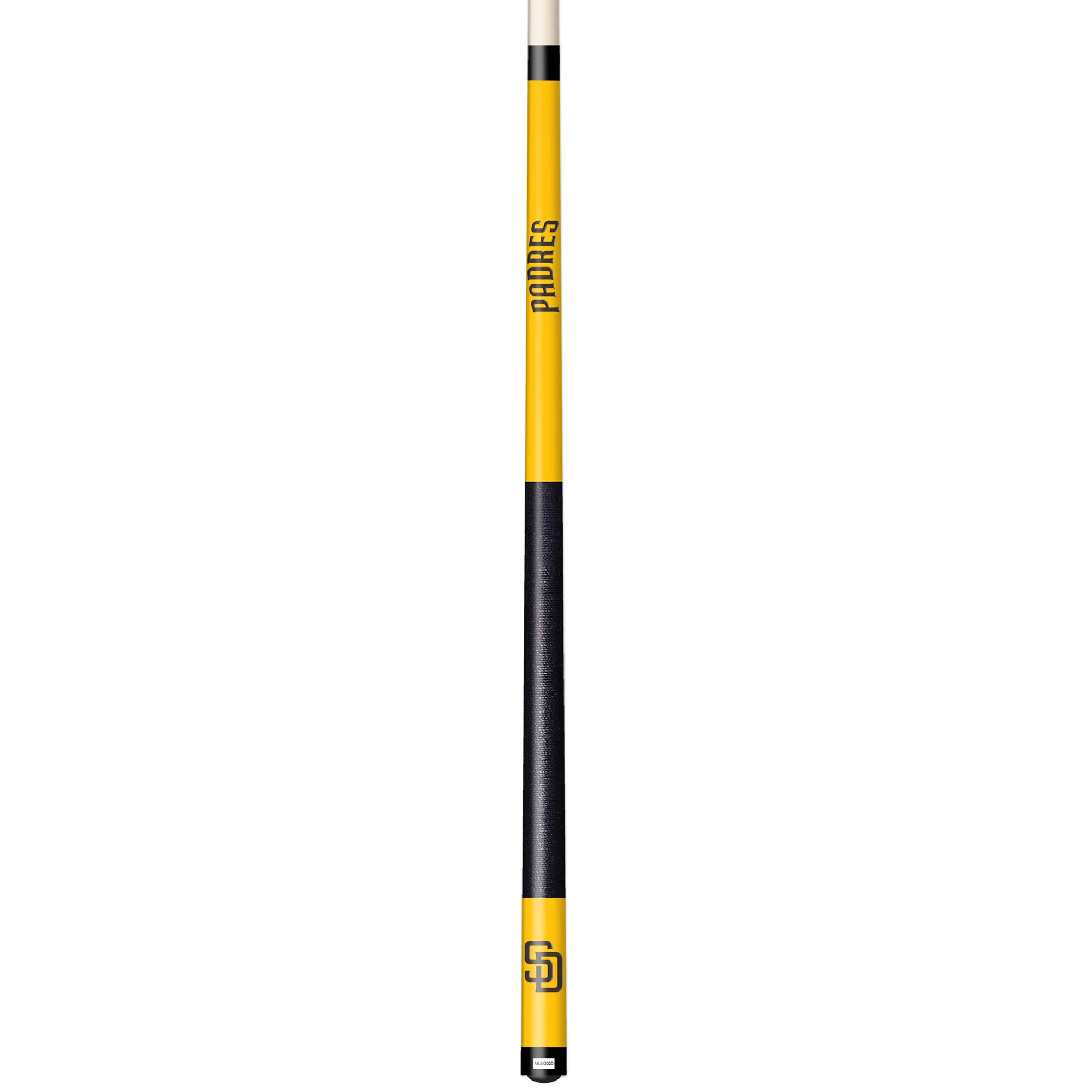 Front. Imperial - San Diego Padres Team Color Laser-Etched Cue Stick - Yellow.