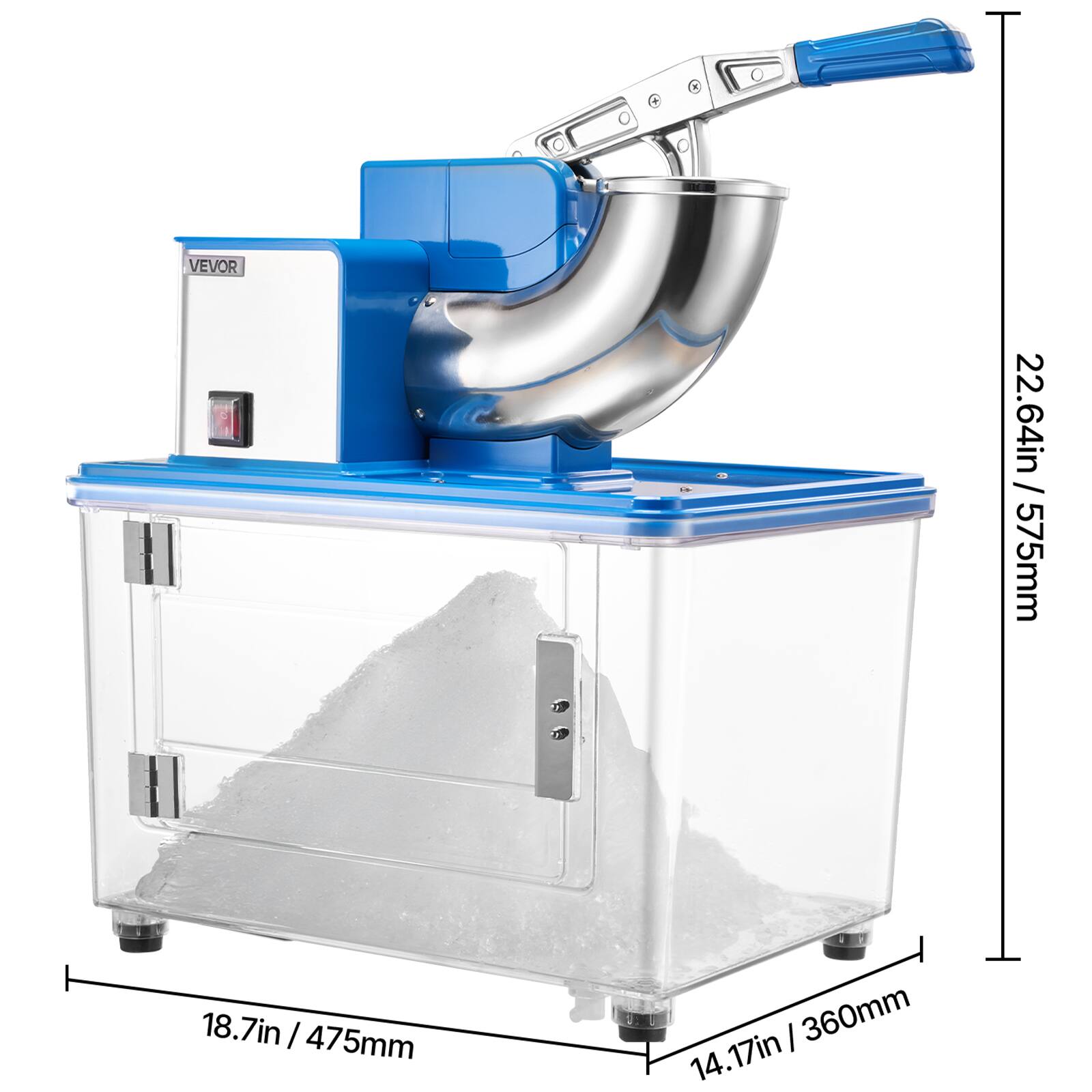 VEVOR 22.64in / 575mm
18.7in / 475mm
14.17in / 360mm