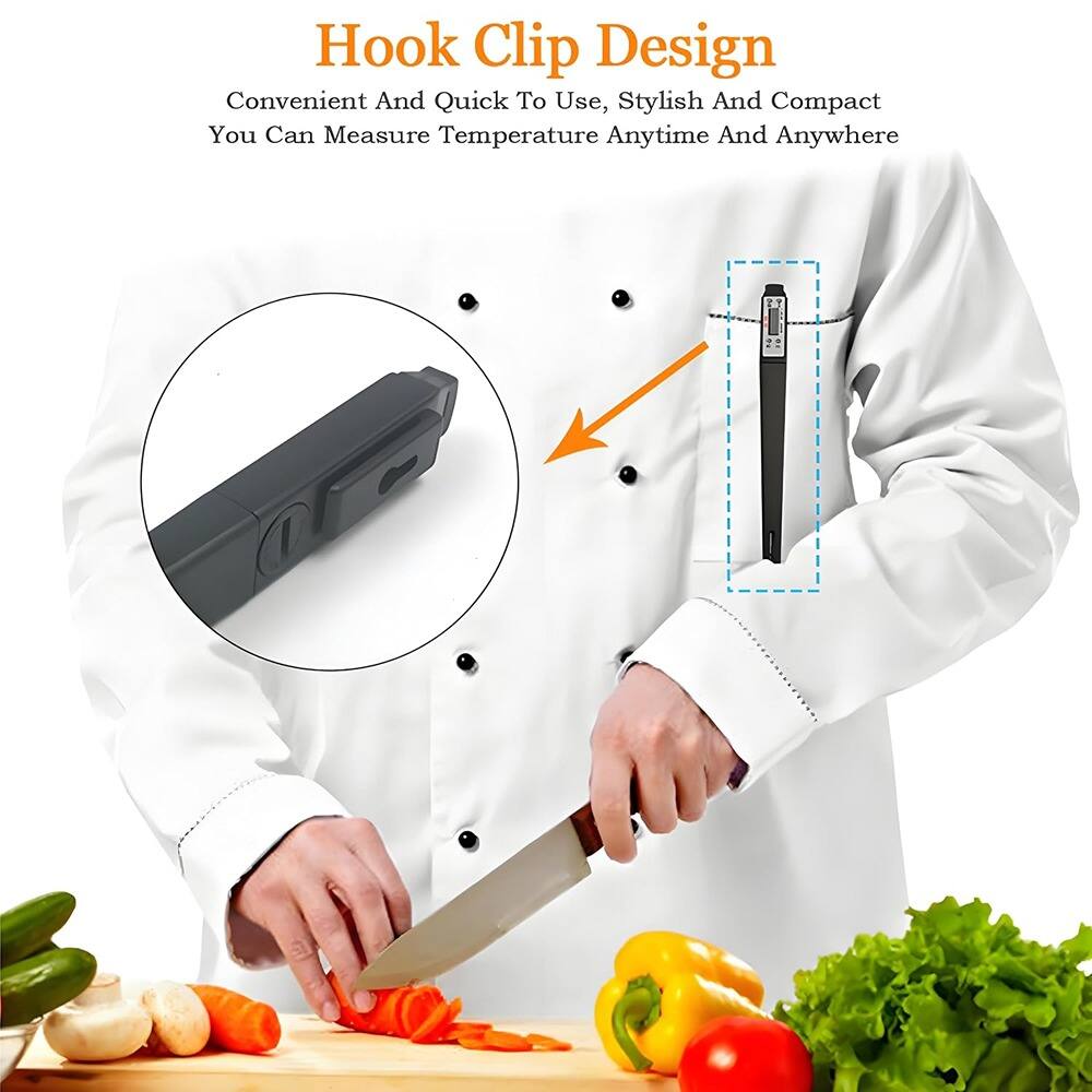 Hook Clip Design  
Convenient And Quick To Use, Stylish And Compact  
You Can Measure Temperature Anytime And Anywhere