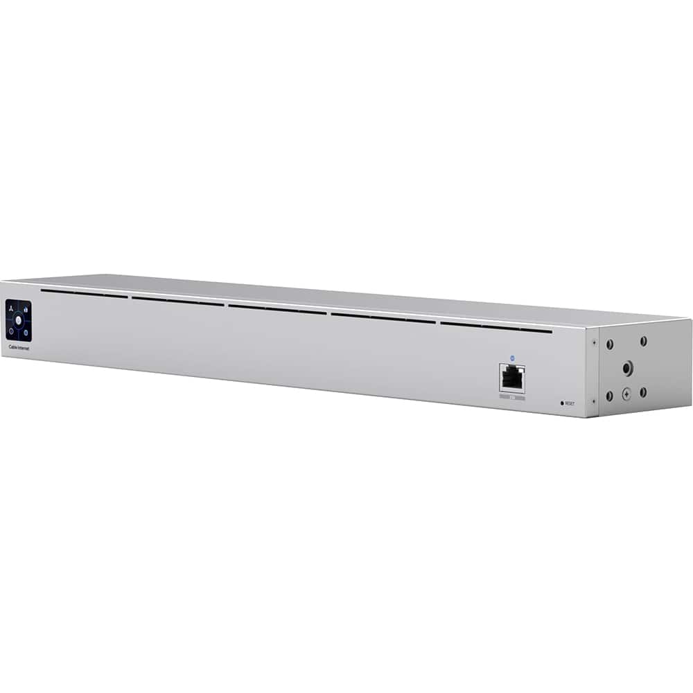 Front. Ubiquiti - Multi-Gigabit Rack-Mountable Cable Modem UCI - Silver.