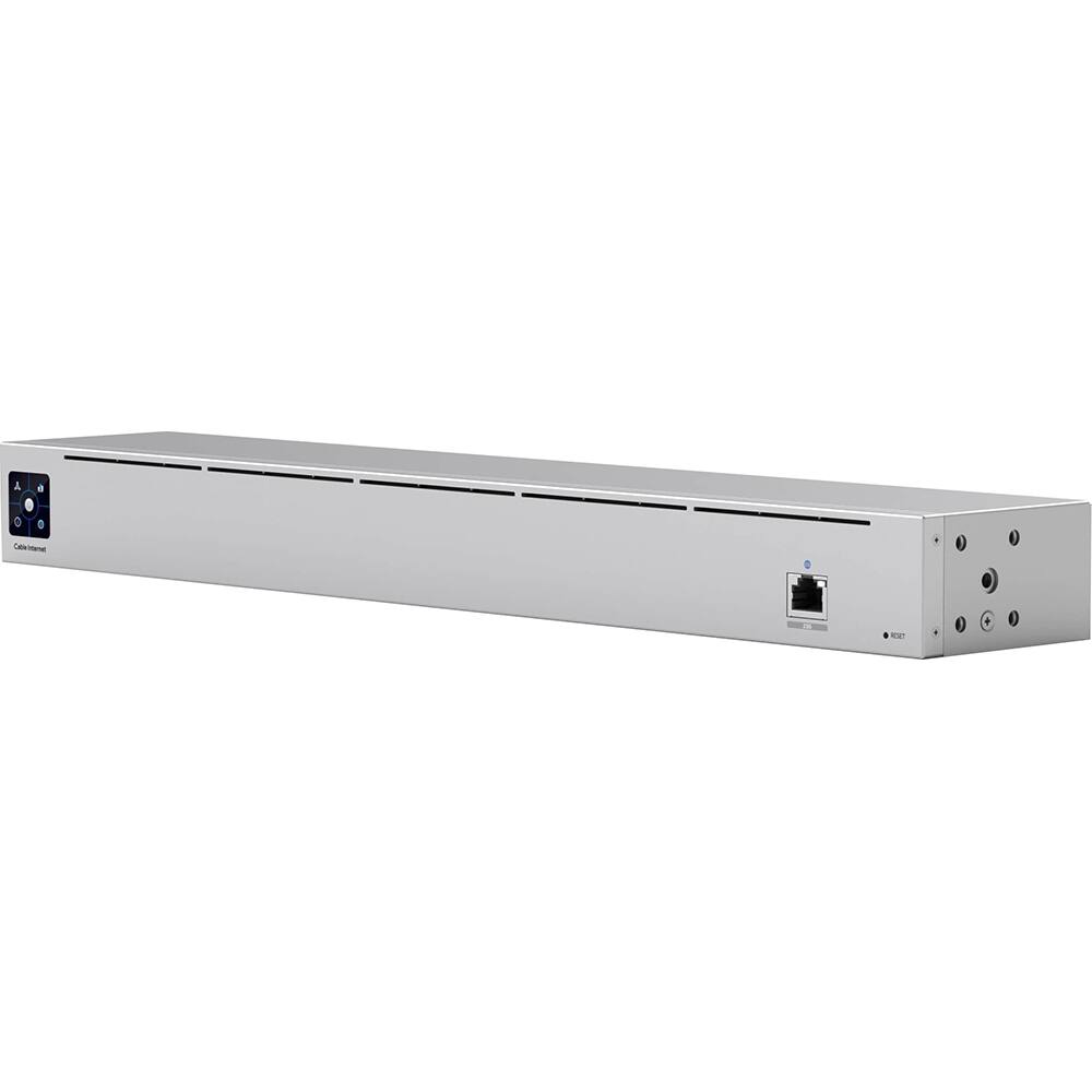 Front. Ubiquiti - Multi-Gigabit Rack-Mountable Cable Modem UCI - Silver.