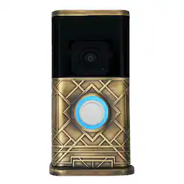 Michael Healy - Art Deco Video Doorbell Cover (Ring 3, 3 Plus, 4, Battery Plus and Battery Pro) - Antique Brass