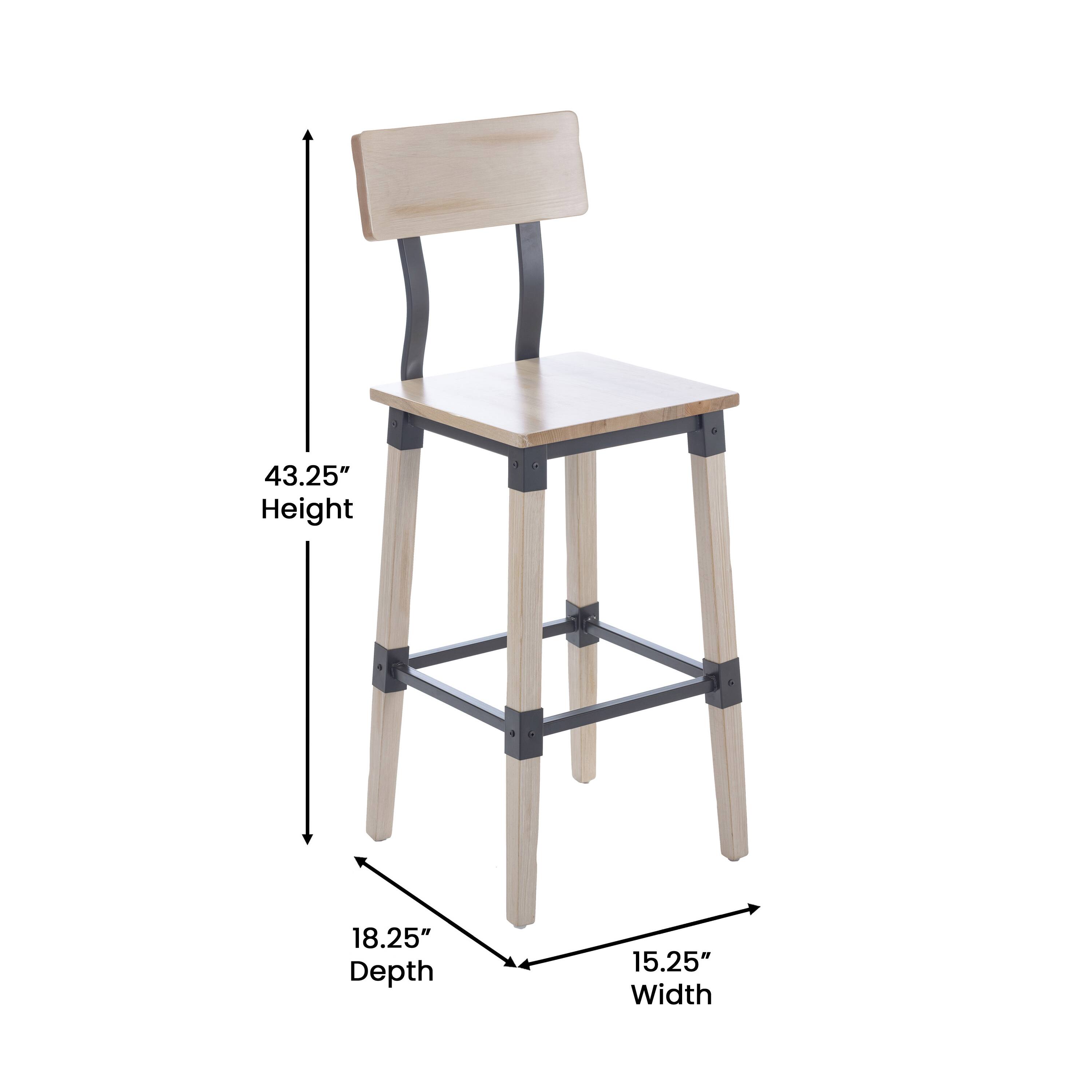 43.25" Height  
18.25" Depth  
15.25" Width