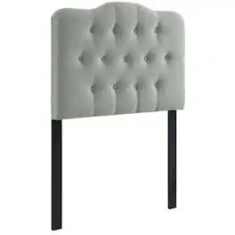 Annabel Upholstered Fabric Twin Headboard by Modway - Gray