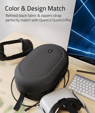 Syntech Large Hard Carrying Case Compatible with Meta Quest 3S Syntech Large Hard Carrying Case Compatible with Meta Quest 3S