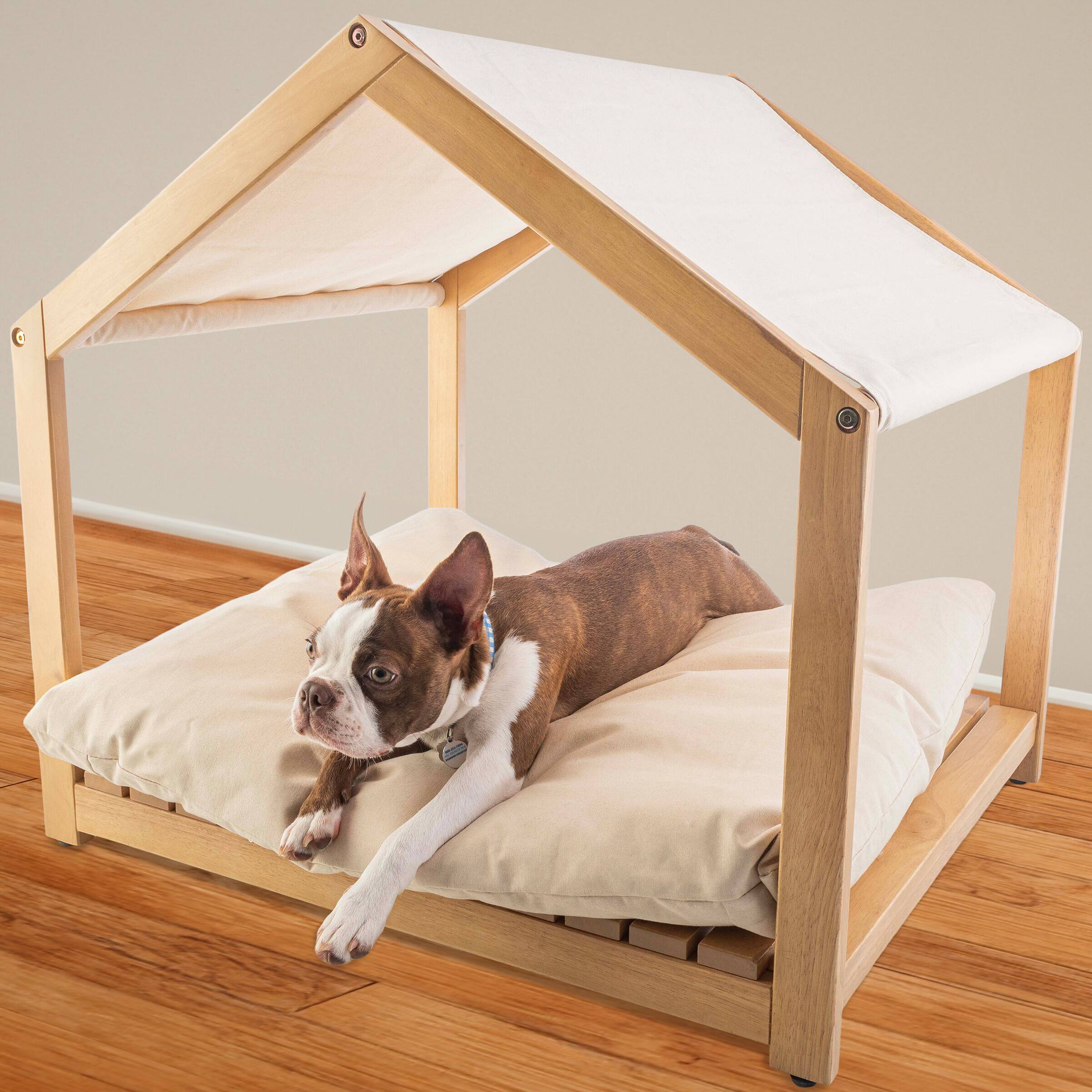 Angle. PetMaker - 30x24 Indoor Dog House for Small Pets.