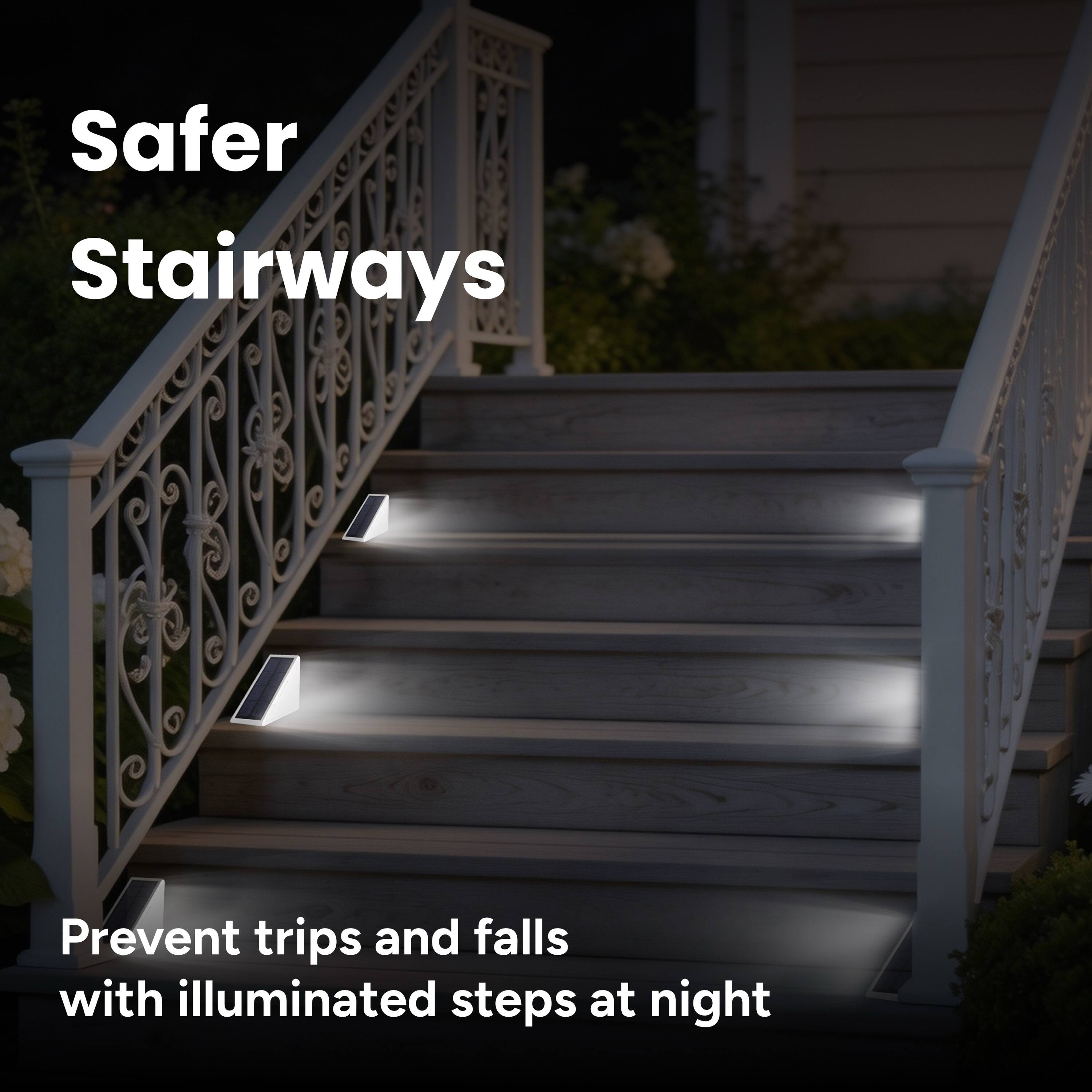 Safer Stairways

Prevent trips and falls with illuminated steps at night