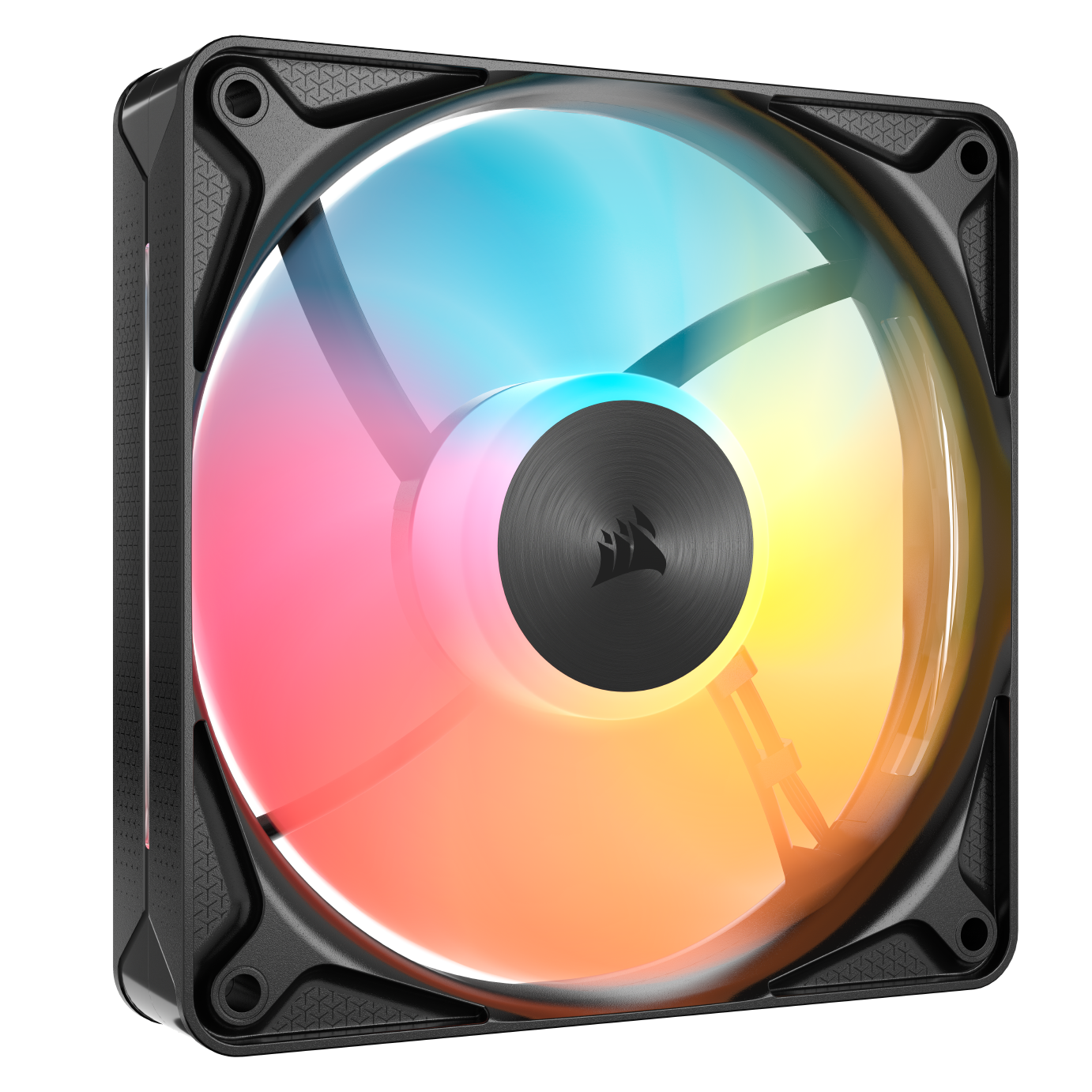 Front. CORSAIR - CORSAIR RS120 II ARGB 120mm PWM Fan - Black.