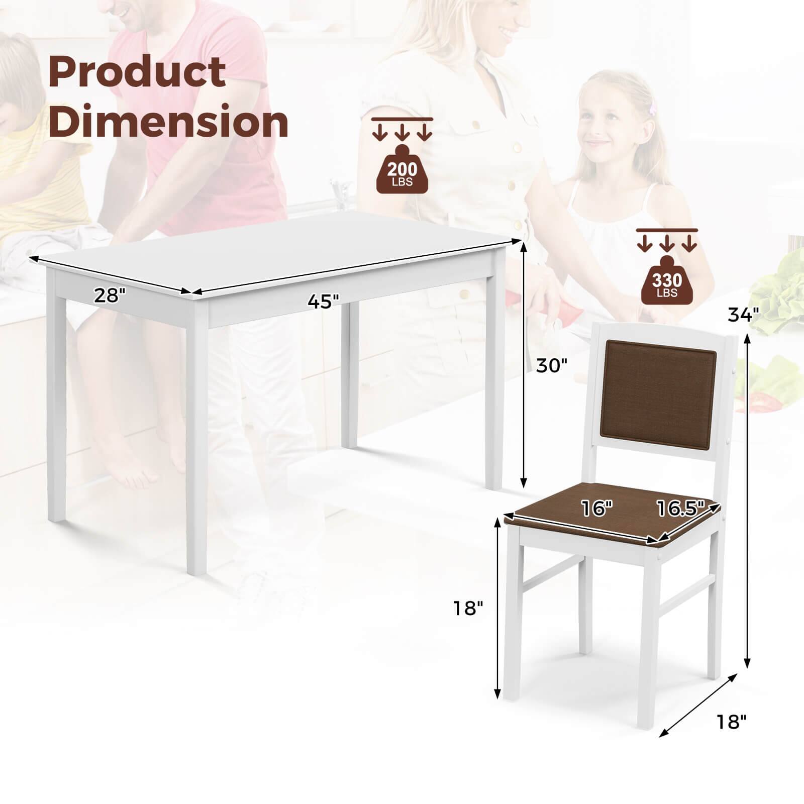 Product Dimension: 200 LBS, 28" x 45" x 330 LBS, 34" x 30" x 16" x 16.5" x 18" x 18"
