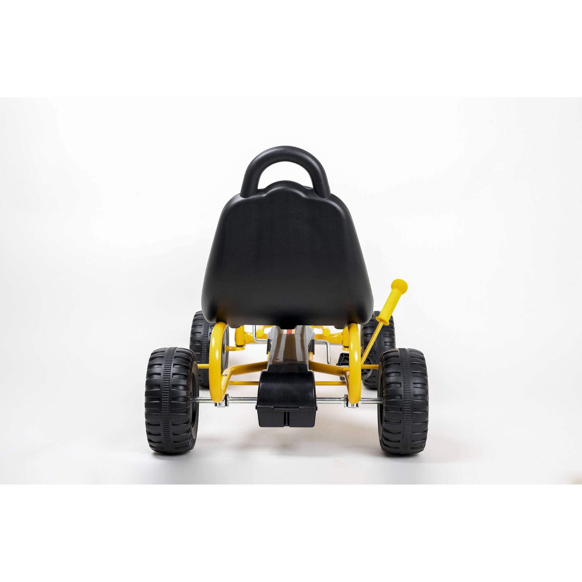 Alt View 1. Qaba - Kart for Kids, 4 Wheel Pedal Go Cart with Adjustable Seat - Yellow.