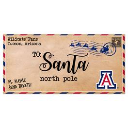 Fan Creations - Arizona Wildcats 6'' x 12'' Letter to Santa Sign - Multicolor