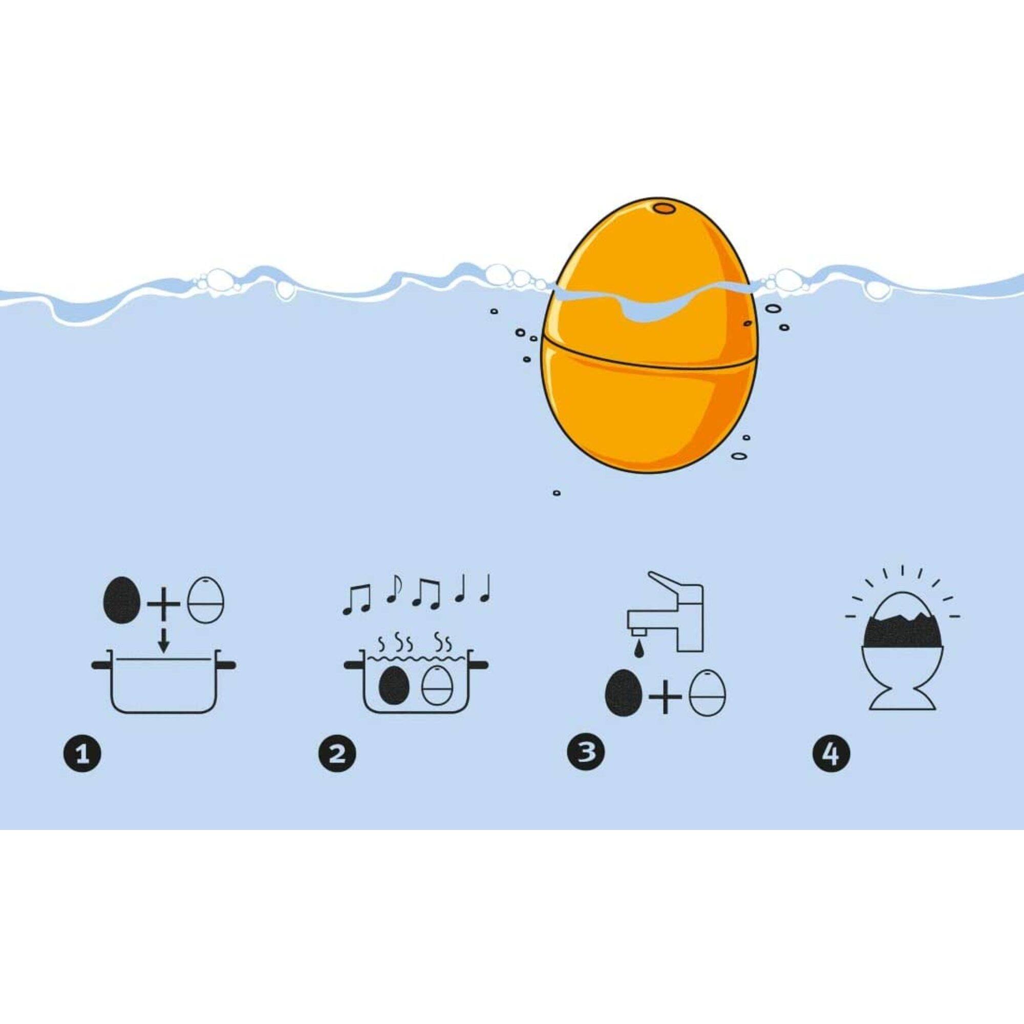 Left. BrainStream - BrainStream Pirate BeepEgg Musical Egg Timer, 3 Tunes for Soft Medium Hard-Boiled - White.