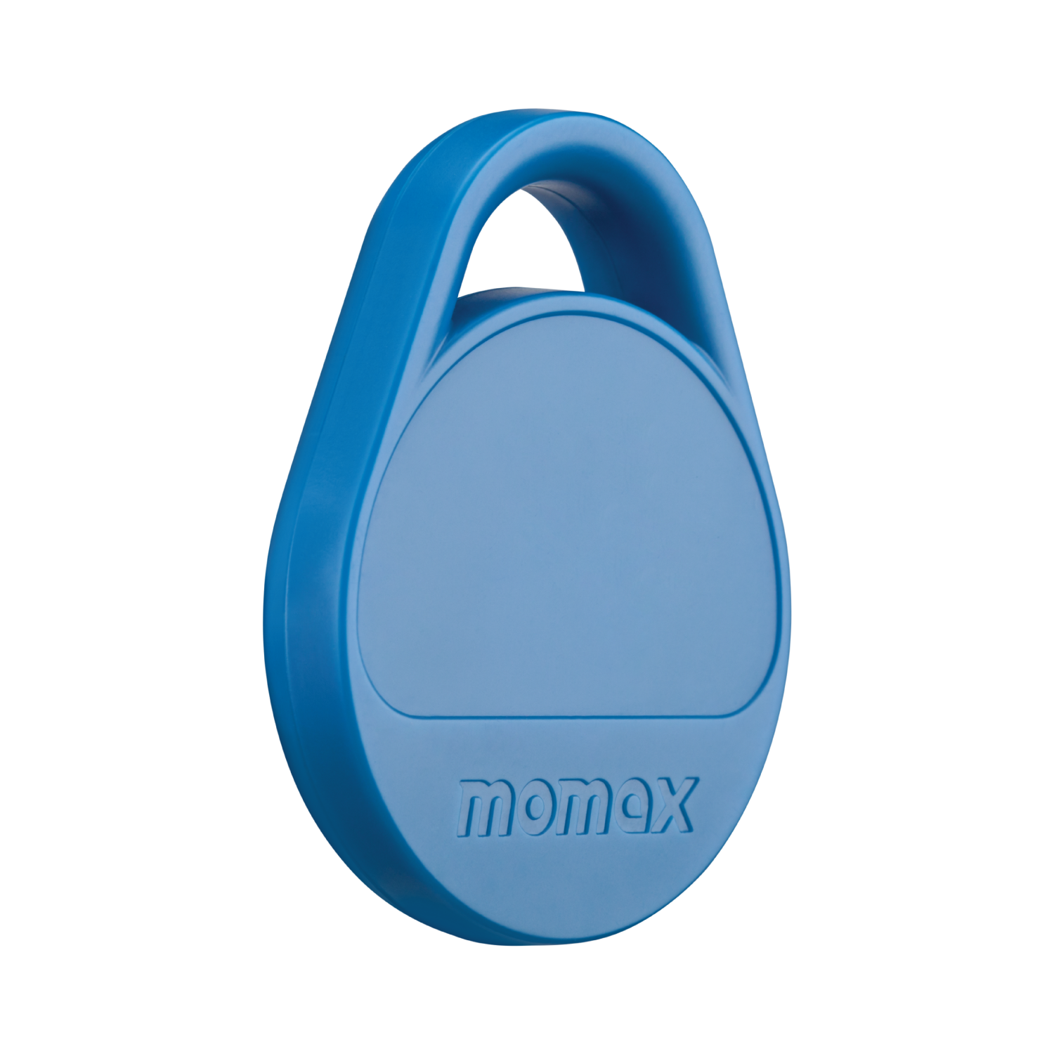 Front. Momax - MOMAX Key Finder Luggage Tracker Smart Tag for Key, Backpack, Wallet, Pets Works with Apple Find My (iOS Only), Blue - Blue.