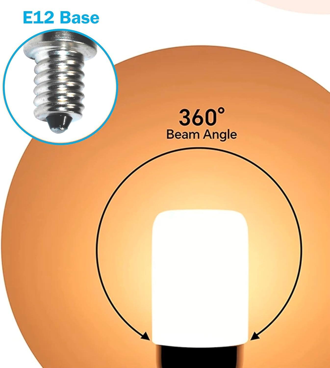 E12 Base  
360° Beam Angle