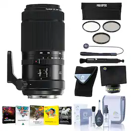 Bundle - Fujifilm - GF 100-200mm f/5.6 R LM OIS WR Lens, with ProOptic 67mm Filter Kit, Flex Lens Shade, Lens Wrap, LensPen