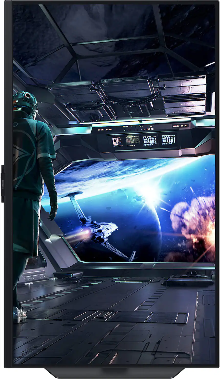 Samsung - 32" Odyssey G7 (G70D) 4K UHD IPS AMD FreeSync Premium Pro and G-Sync Compatible Smart Gaming Monitor with HDR400 - Black