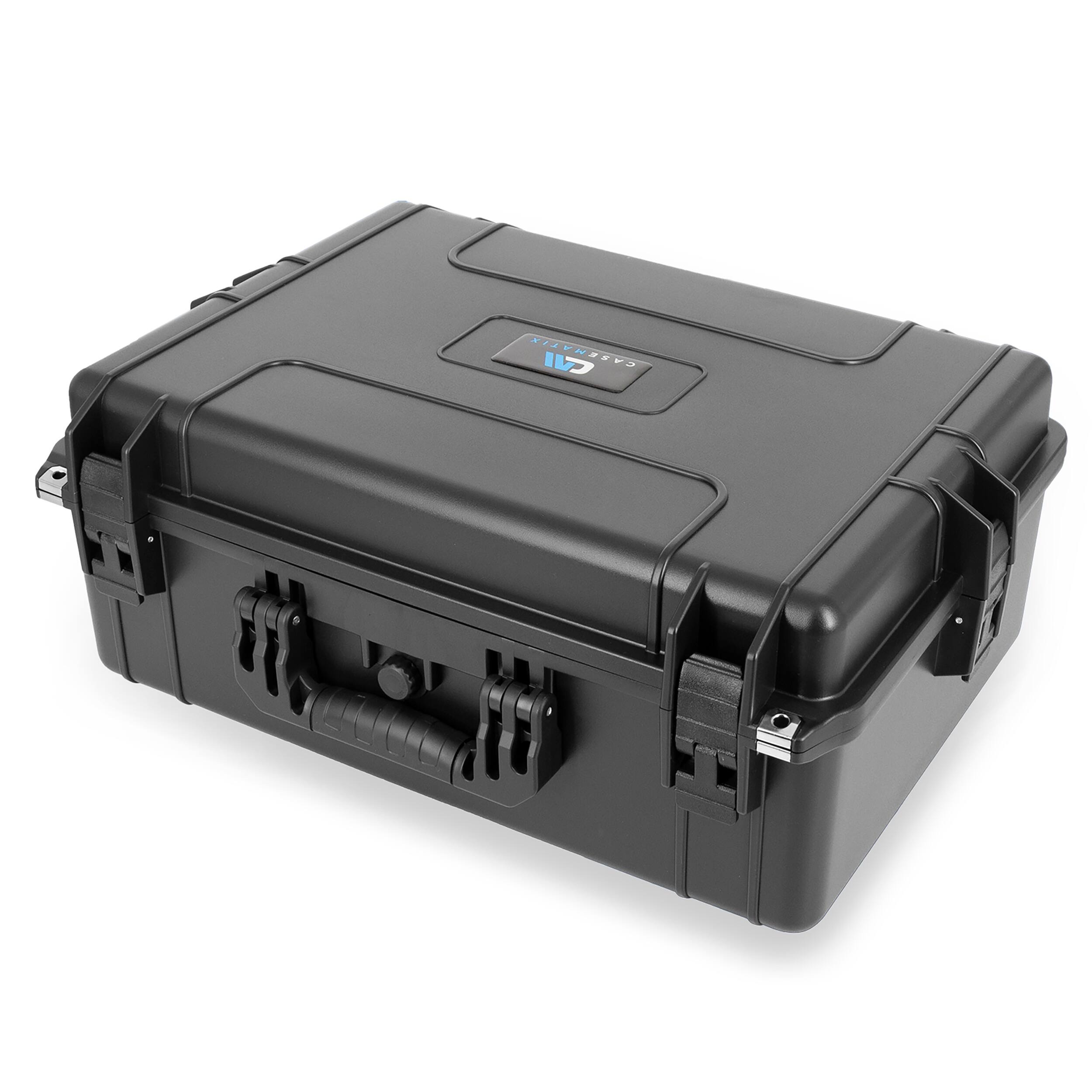 Alt View 5. CASEMATIX - Waterproof Mixer Carry Case Fits with Yamaha MG12XU 12 Channel DJ Mixer and More Mixers up to 17" x 12.1" x 5" - Black.