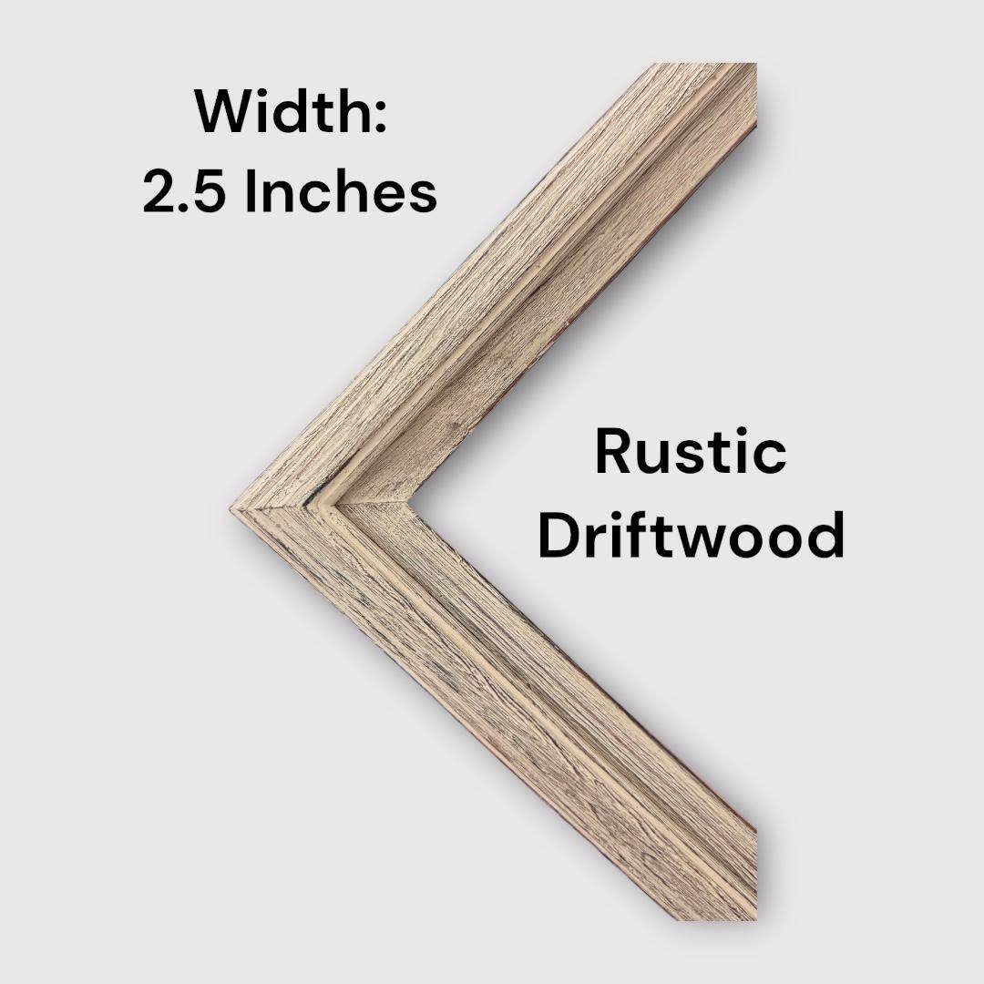 Width: 2.5 Inches  
Rustic Driftwood