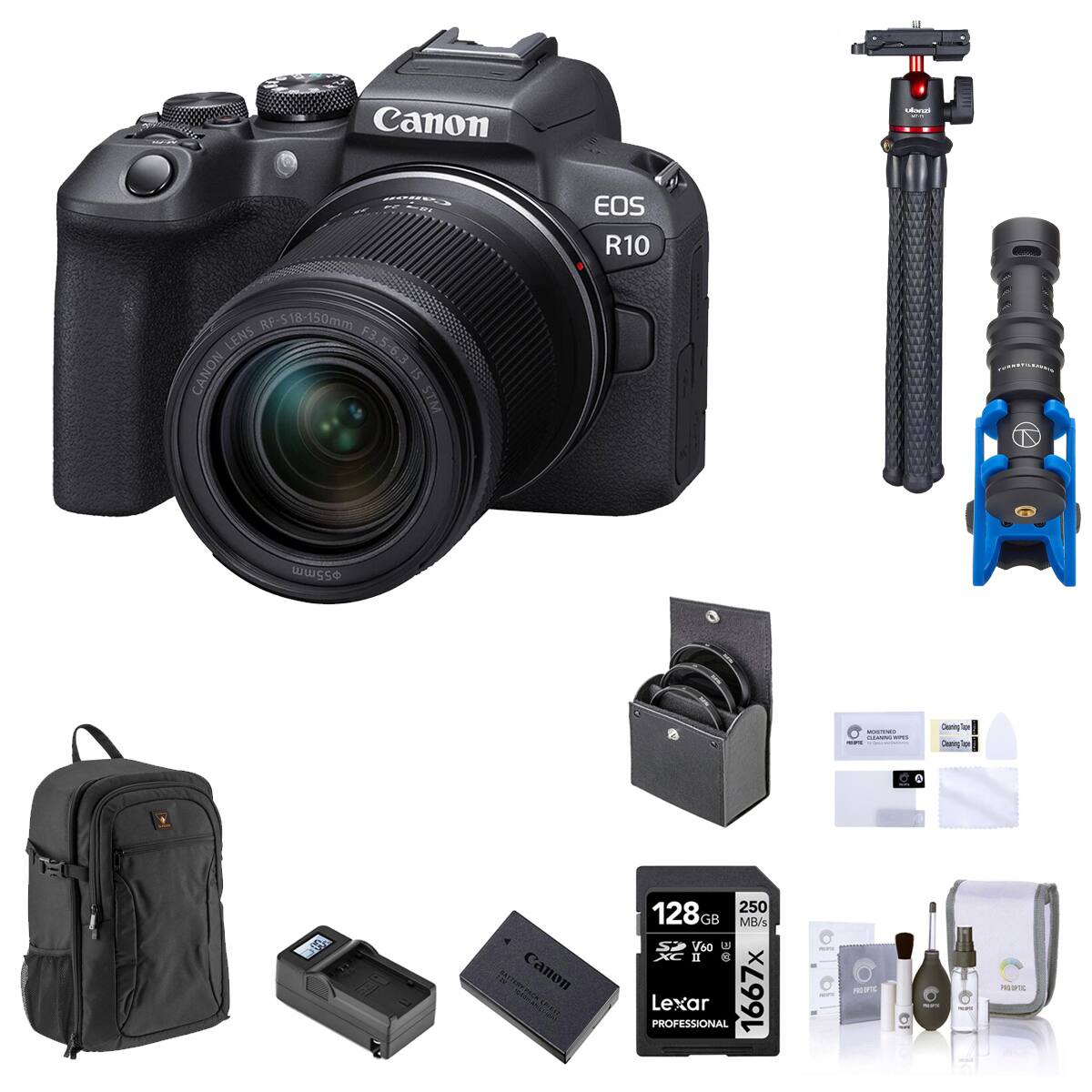 Canon  
vianzi 2%  
Canon  
EOS R10  
RF-518-150mm LENS F3.5-6.3 CANON SI STM  
55mm  
100,000 LEANING APIL -  
Caloring Creating o  
BATTERY PACK EST Canon  
250 128 GB MB/s V60 XC II @ Lexar PROFESSIONAL 1667x  
ROPO +  
PRODUC  
...  
SPA  
-  
MEX