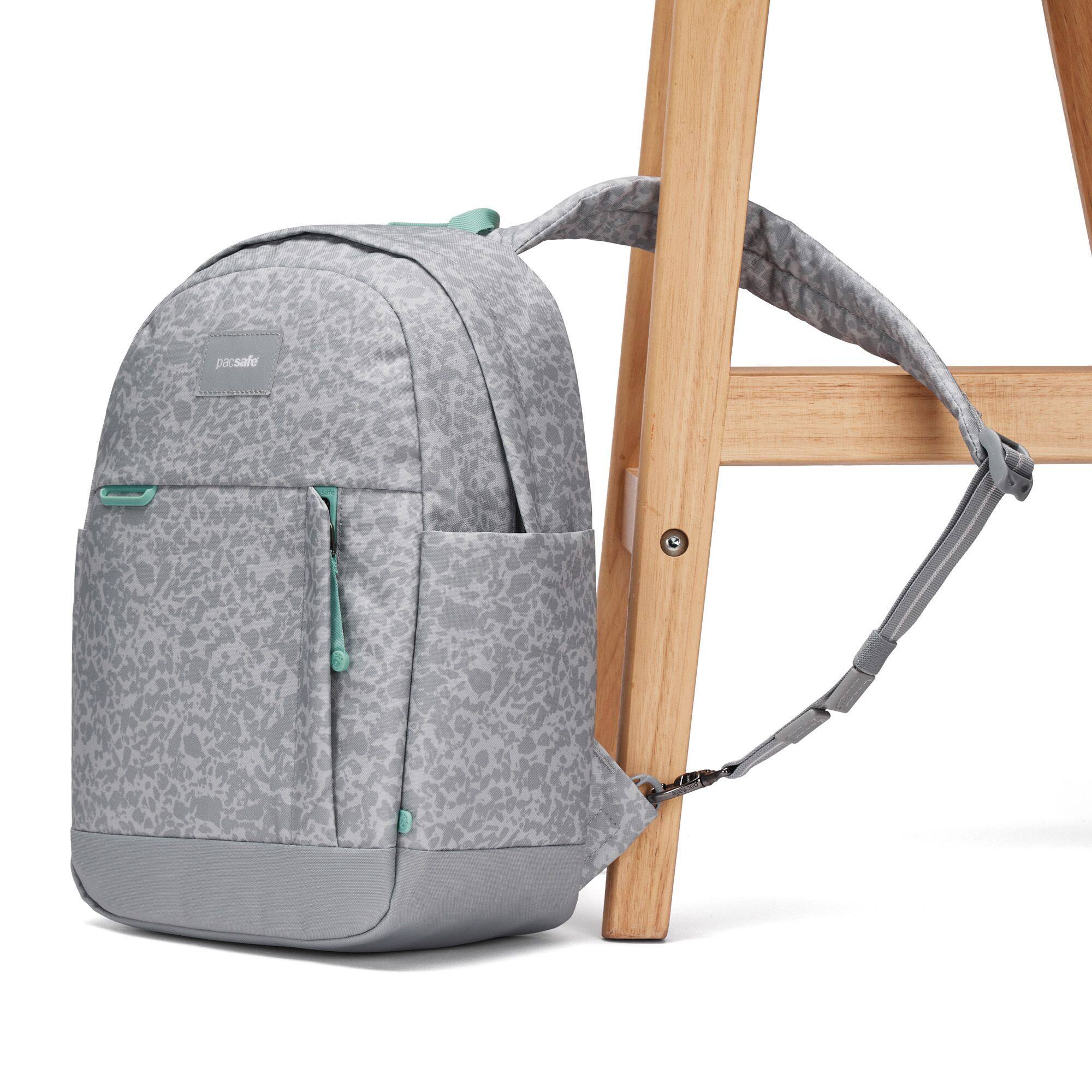Alt View 3. Pacsafe - GO Anti Theft 15L Backpack - Meteor Ice.