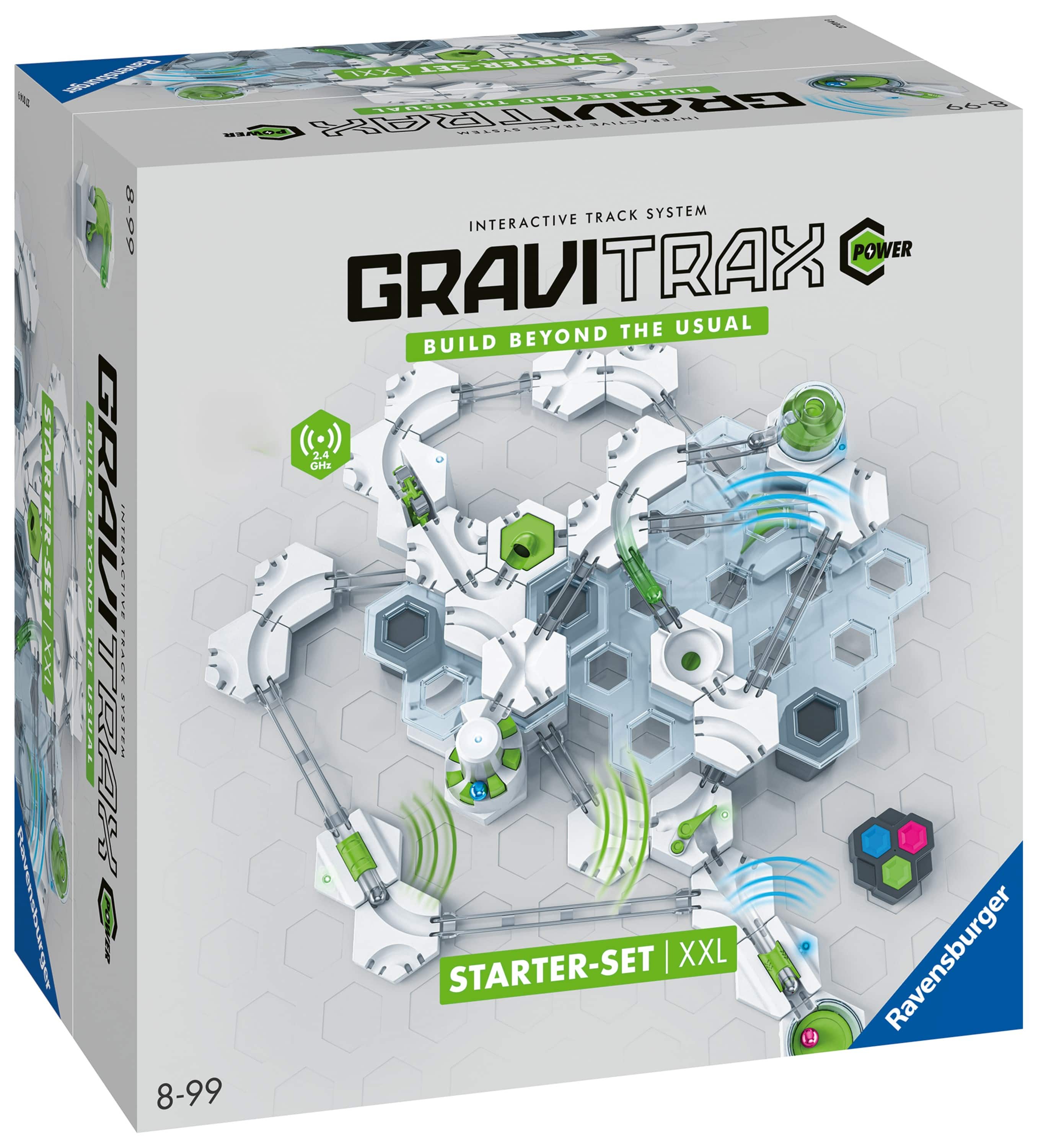 Gravitrax Starter-Set XL - 899 Pieces - Beyond the Usual - Interactive Track System - Build Beyond the Usual - Gravitrax