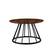 Alt View 31. Walker Edison - Modern Cage-Base Coffee Table - Dark Walnut.