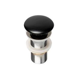 Alfi - Matte Ceramic Mushroom Top Pop Up Drain for Sinks without Overflow - Black