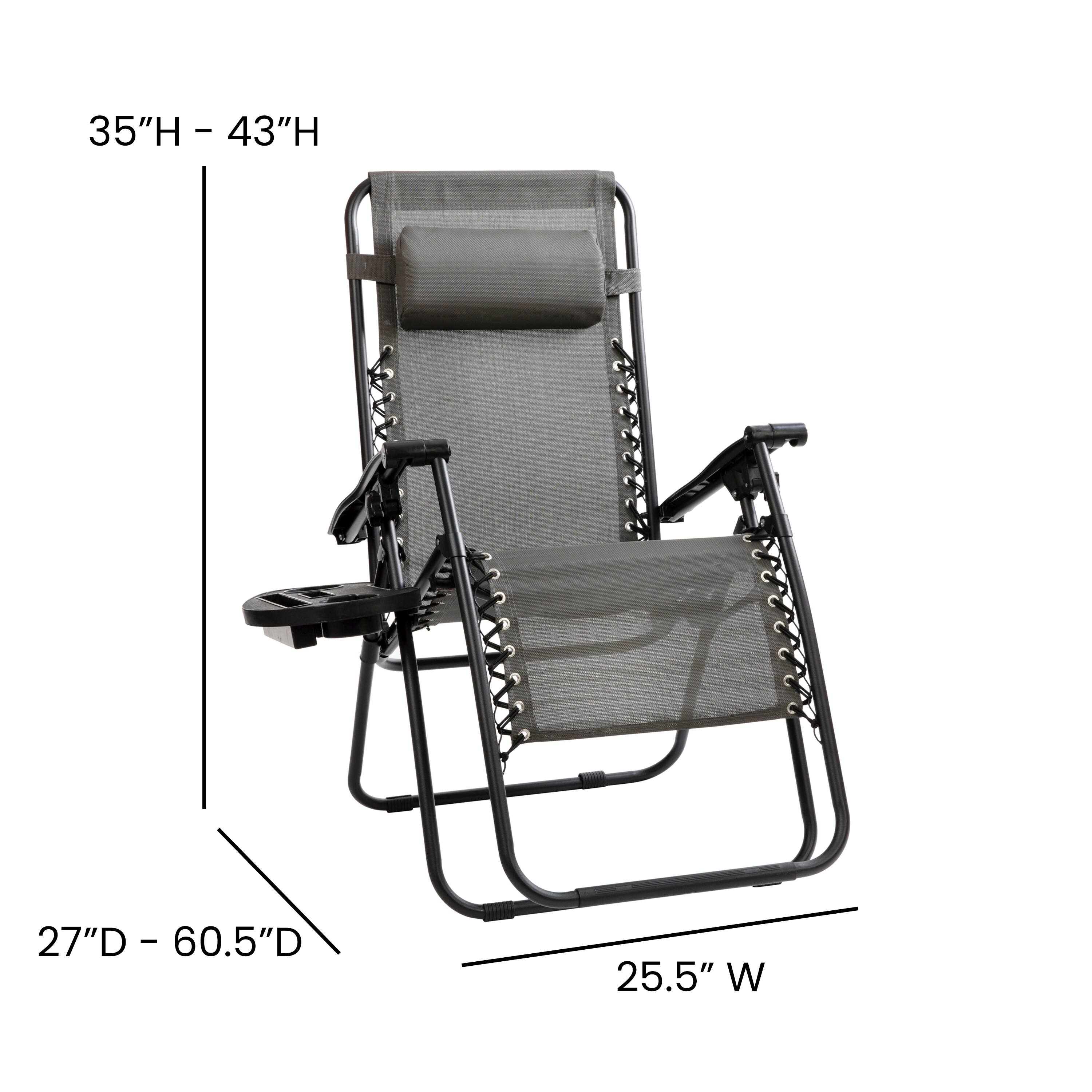 35"H - 43"H  
27"D - 60.5"D  
25.5" W