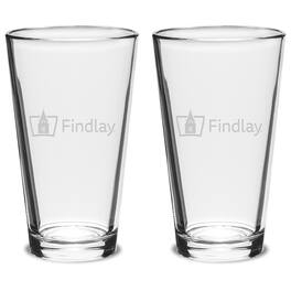 Jardine - Findlay Oilers 16oz. 2-Piece Classic Pub Glass Set - Multicolor