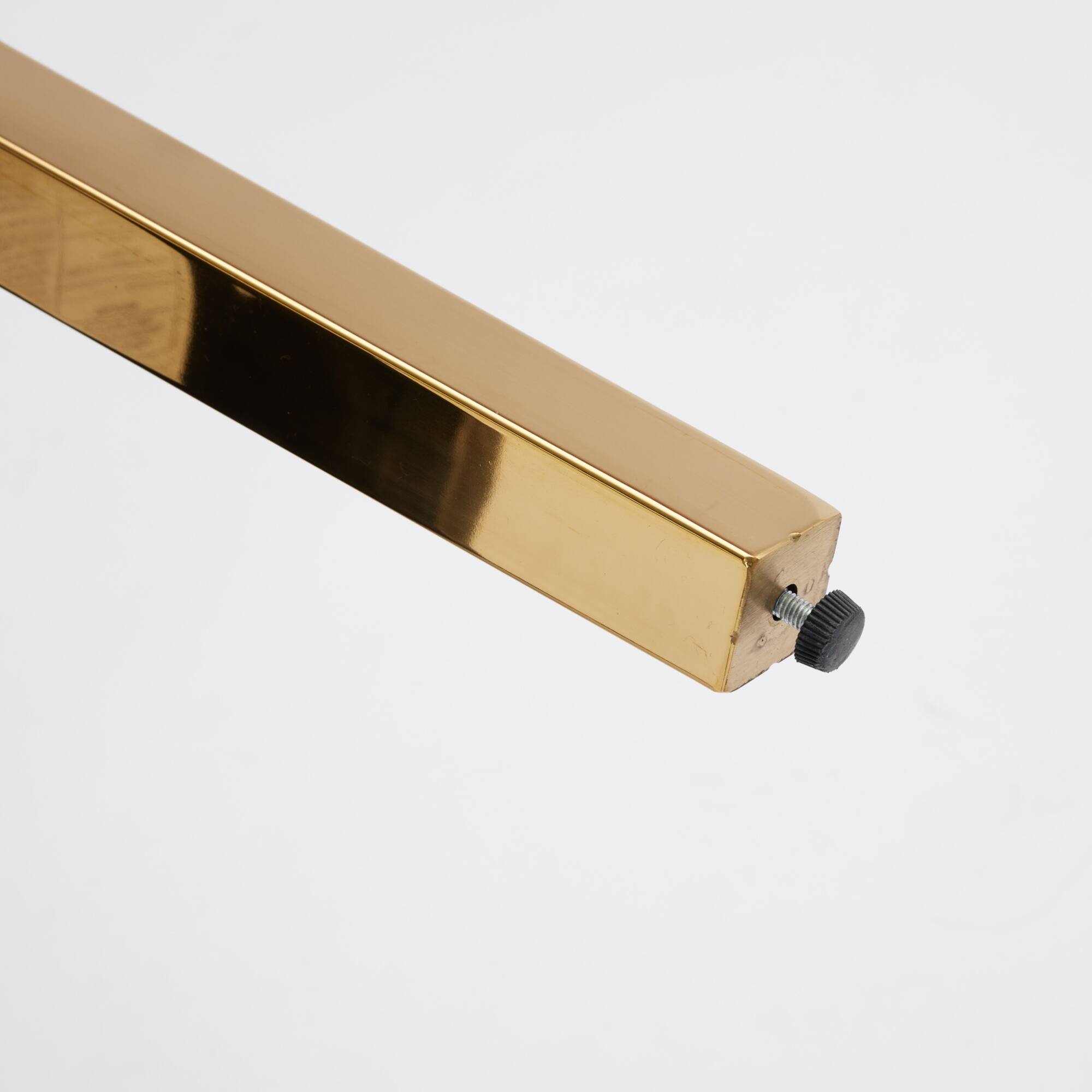 Alt View 10. GOODSILO - Luxury Chenille Fabric Upholstered Dining Chairs with Golden Stainless Steel Legs, Set of 2 - Gray.