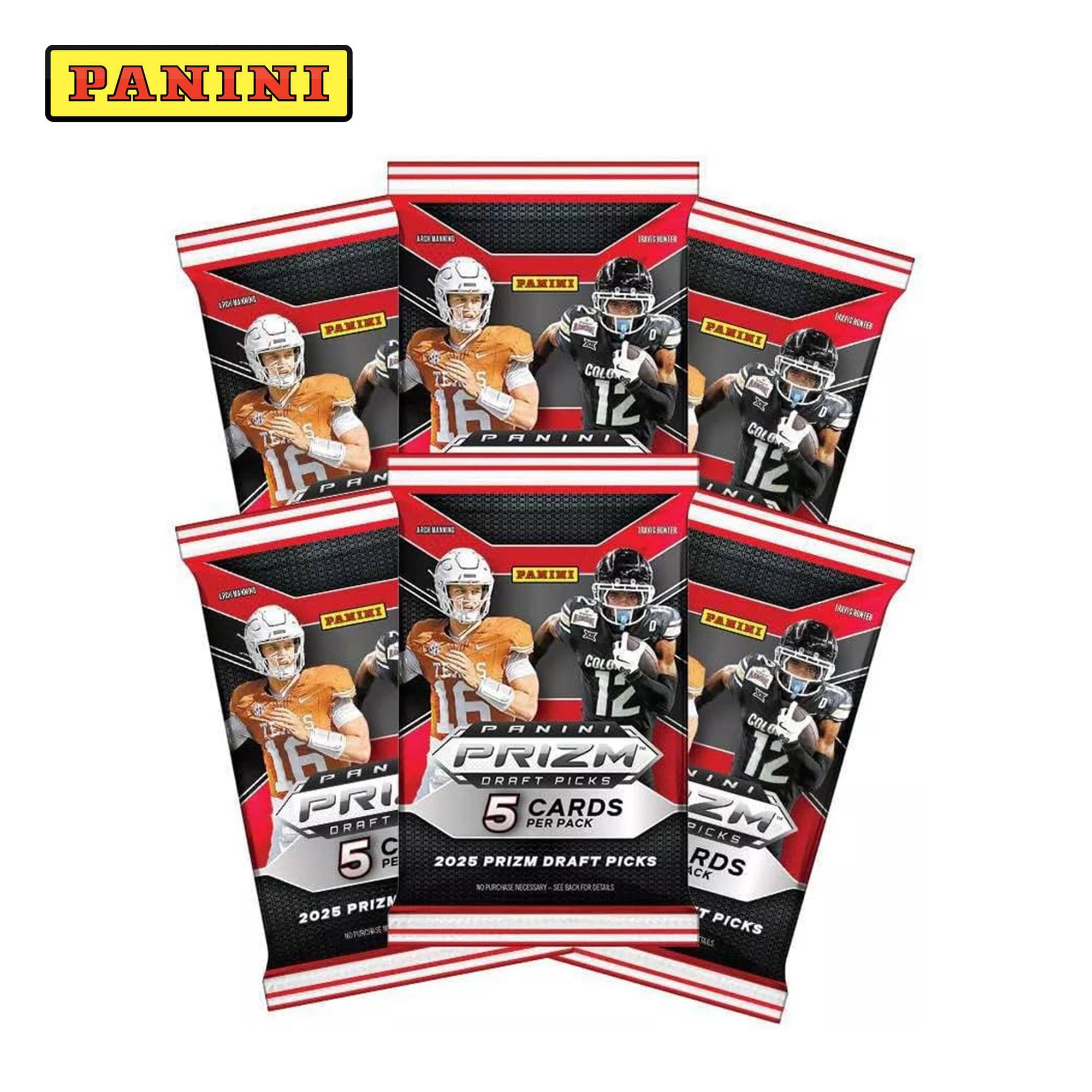 PANINI  
PANINI COL 16 12  
PANINI COL IF PAN IN/A 12 LG S  
PANINI COL 16 12  
PANINI COL 16 PRIZM 12  
PANINI PRIZM DRAFT PICKS 5 CARDS PACK  
2025 PRIZM DRAFT PICKS