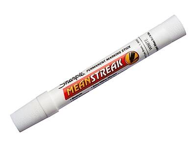 Sharpie - Mean Streak Permanent Marker, Bullet Tip - White